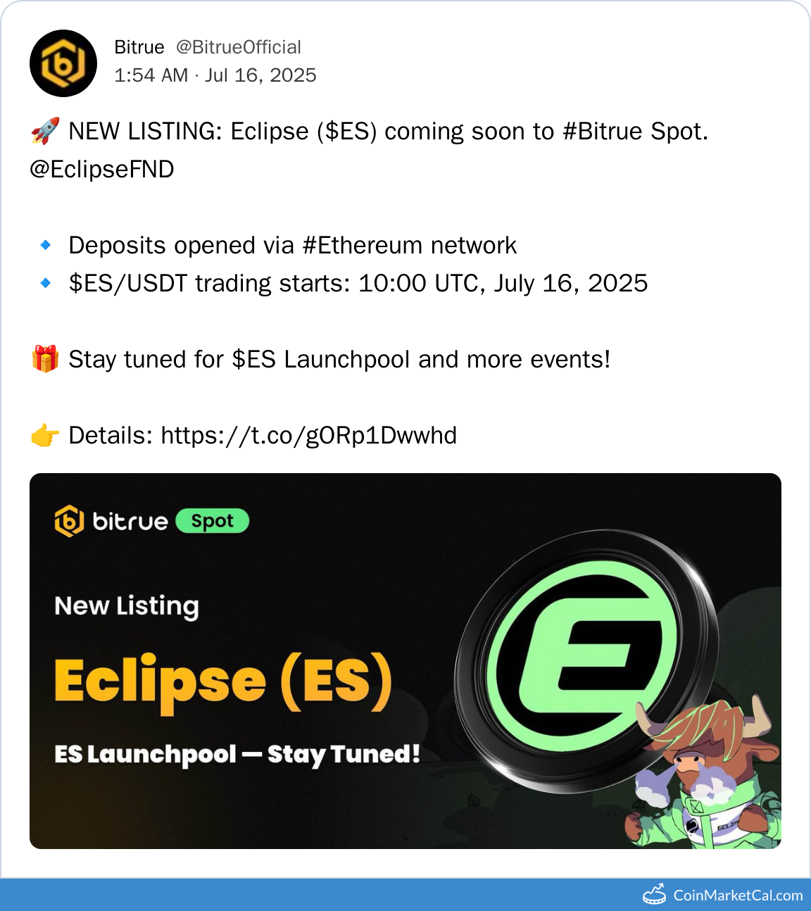 Bitrue Listing