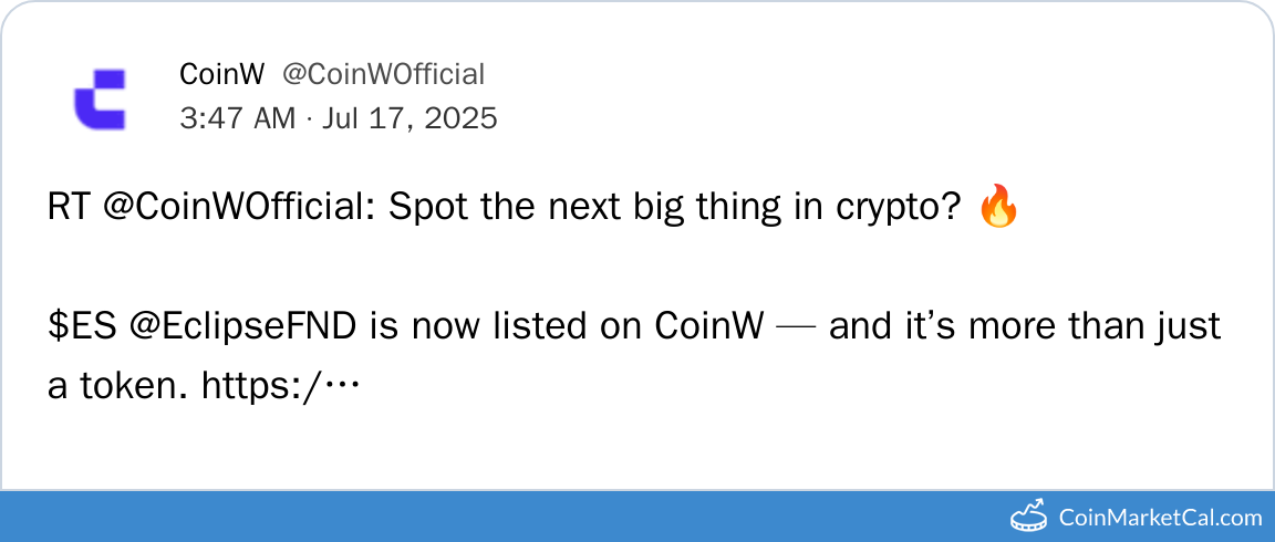 CoinW Listing