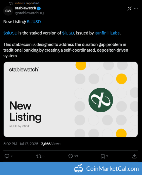siUSD Stablecoin Launch
