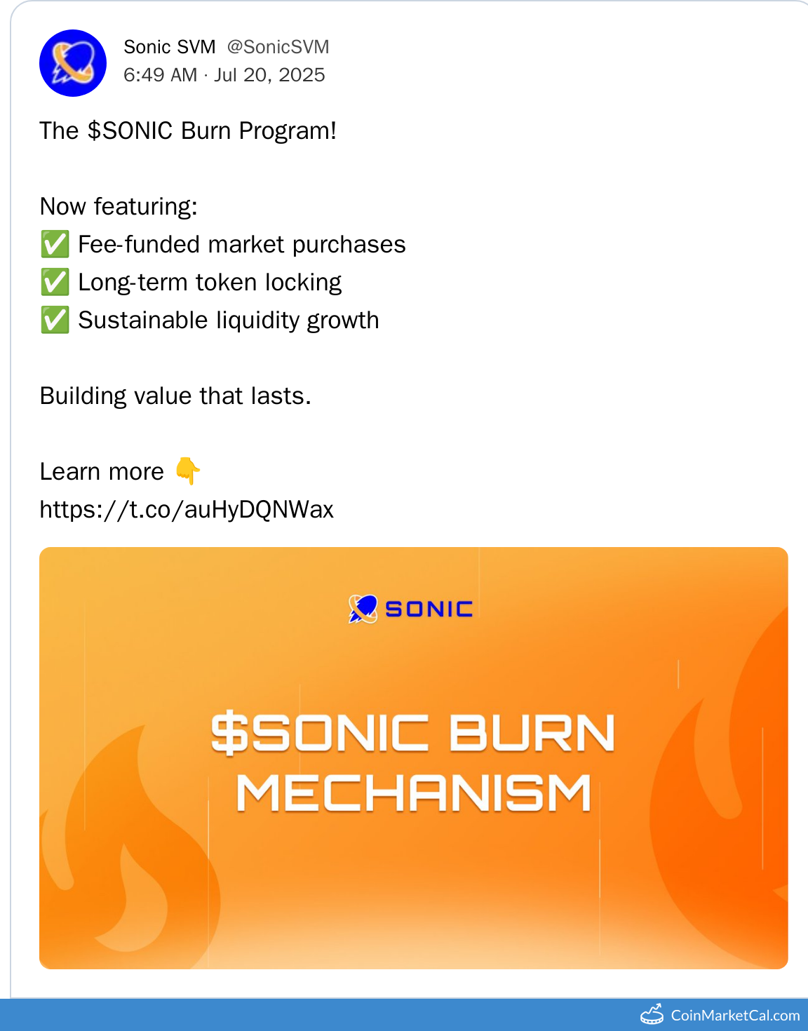 SONIC Burn Program