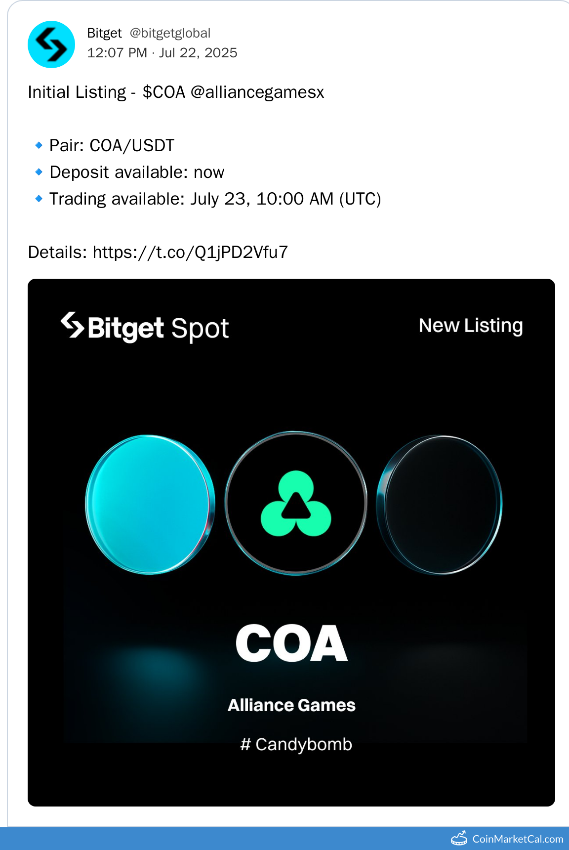 Bitget Listing