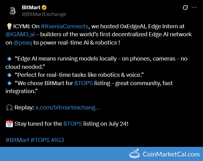 BitMart Listing
