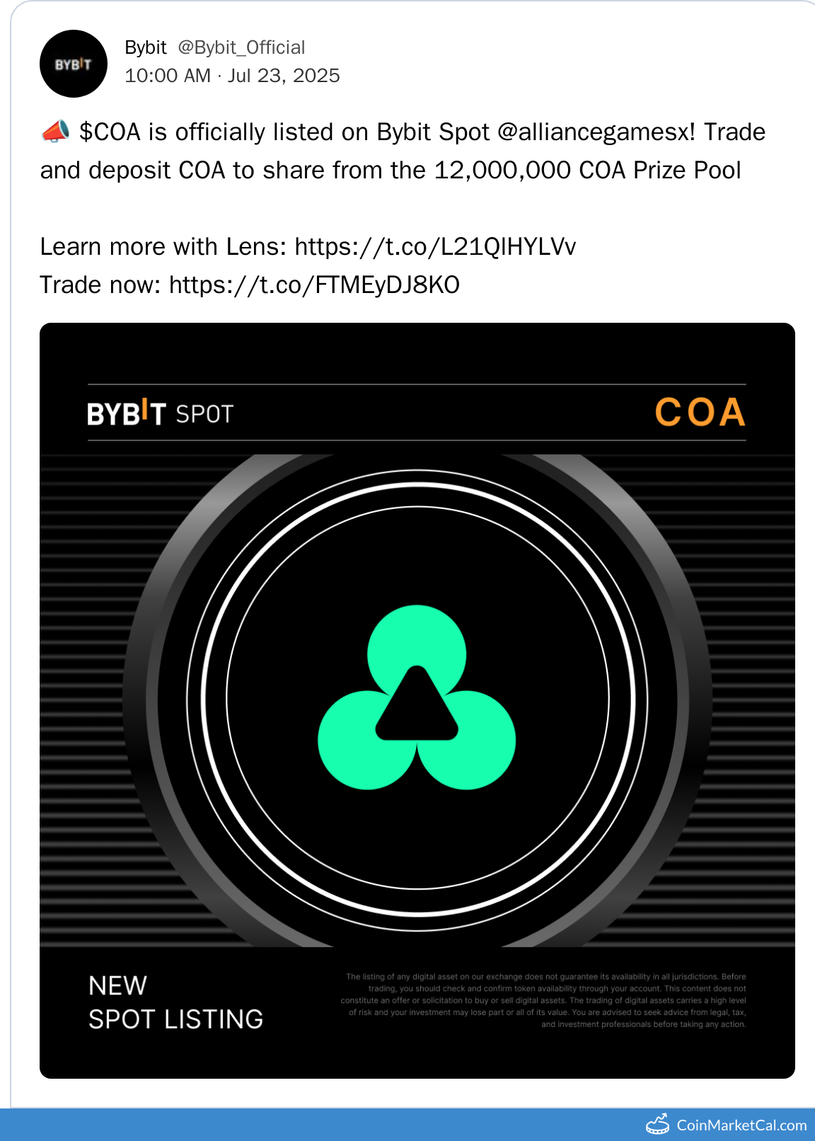 Bybit Listing