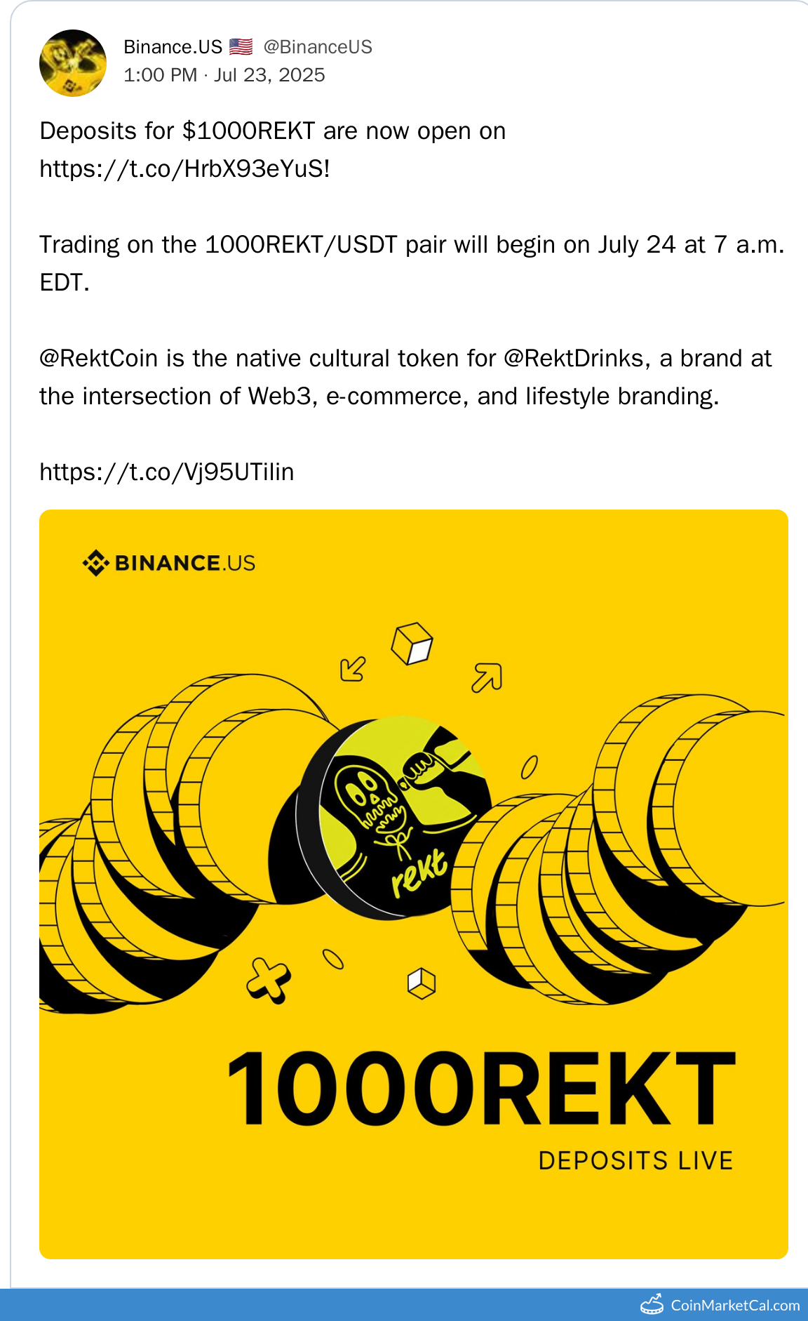 Binance.US Listing