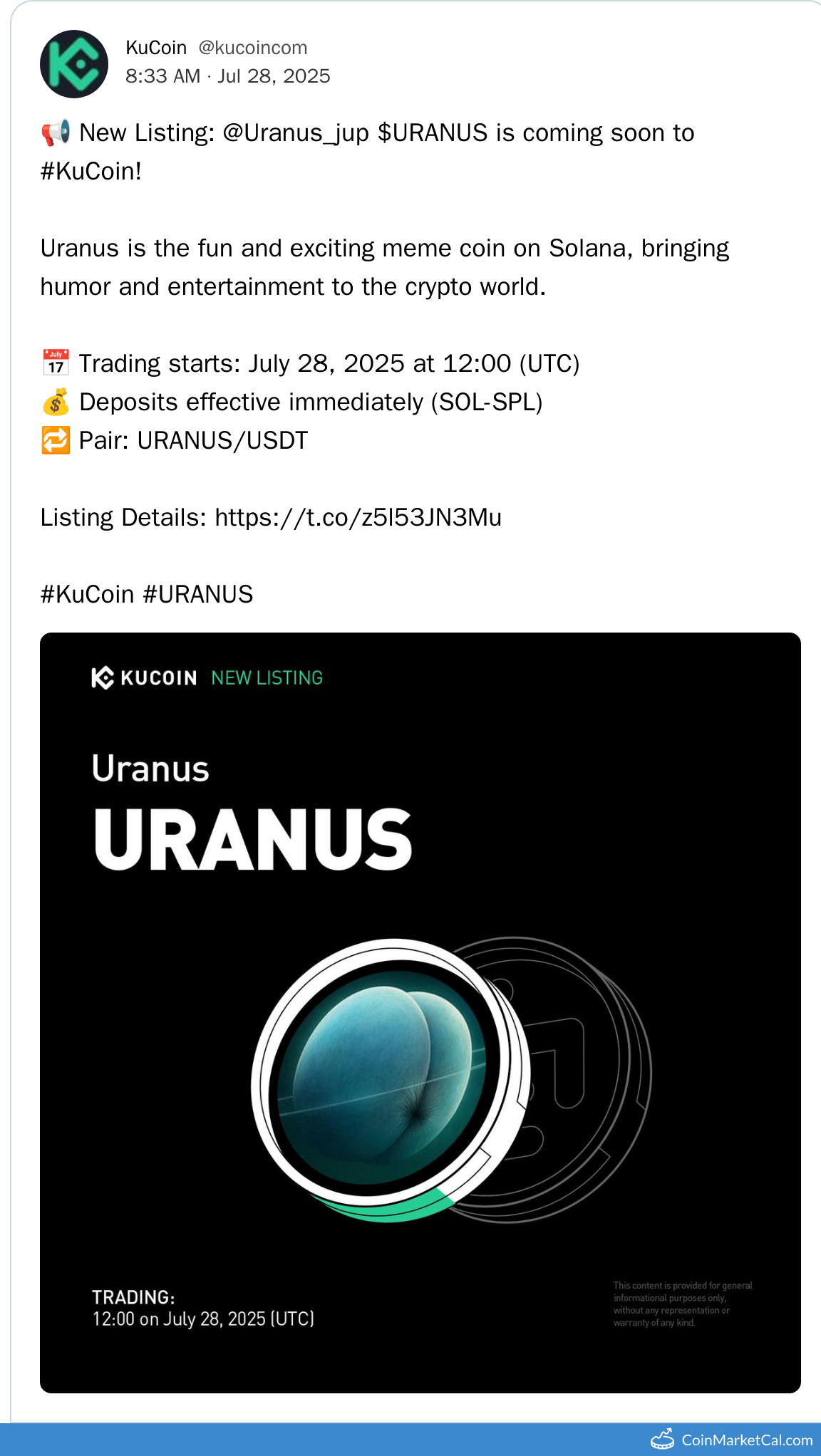 KuCoin Listing