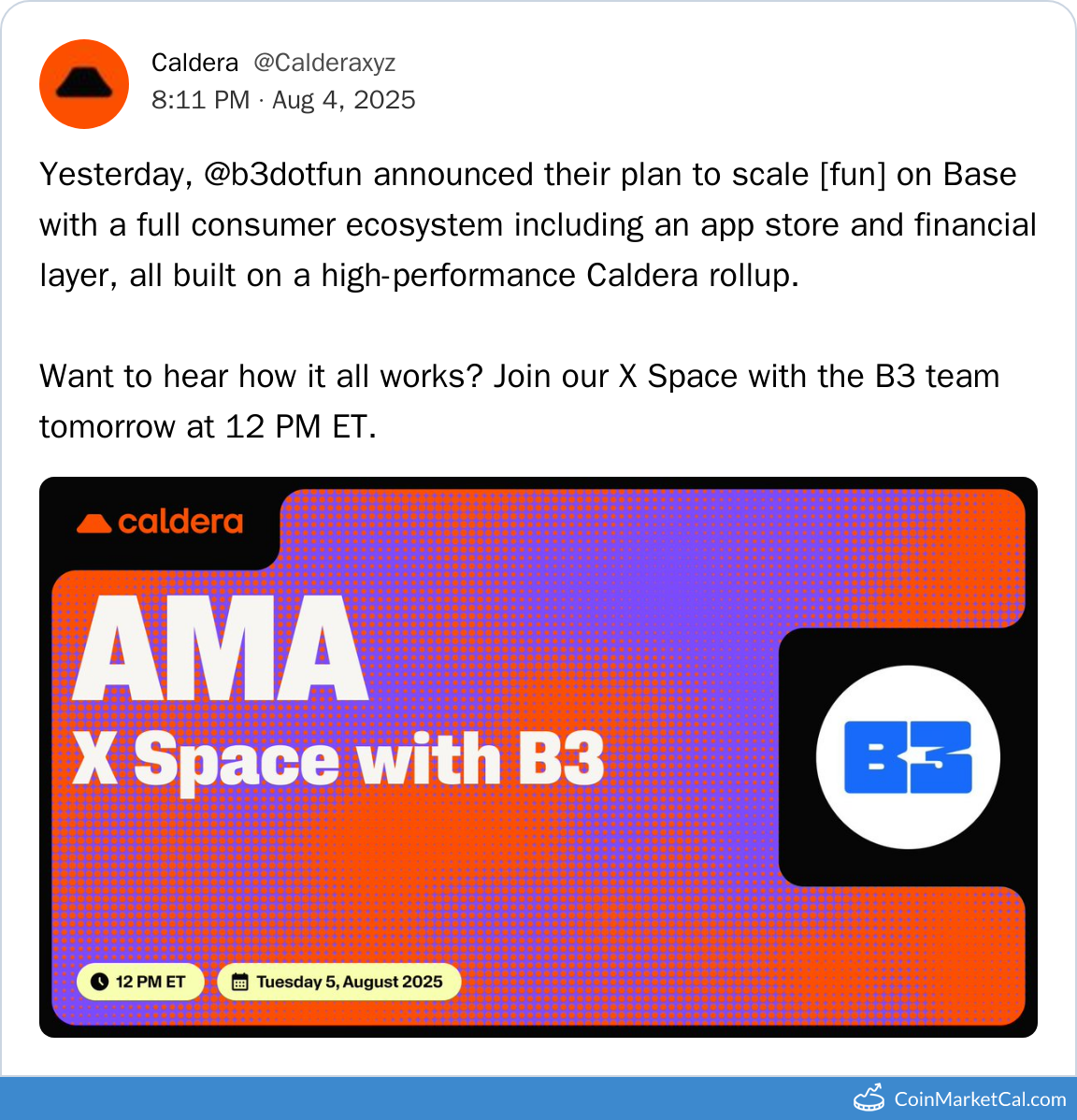 B3 & ERA X Spaces