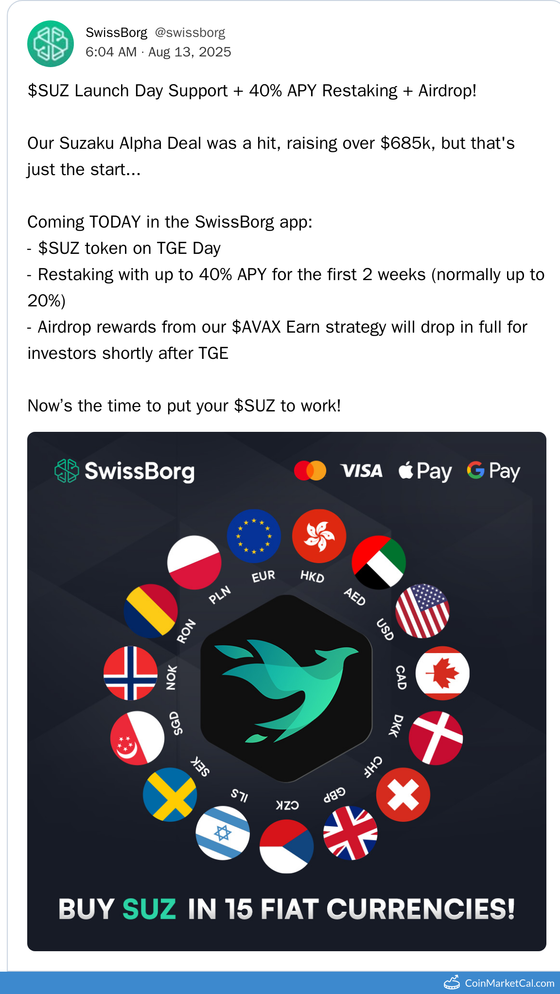 TGE on SwissBorg