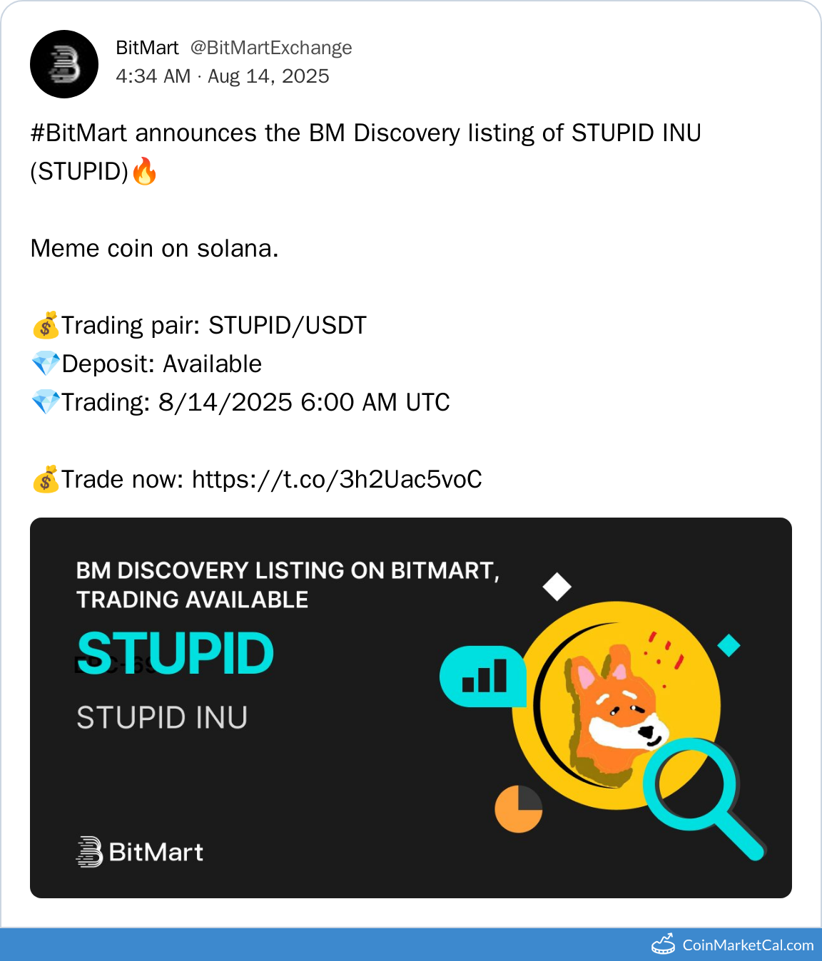 BitMart Listing