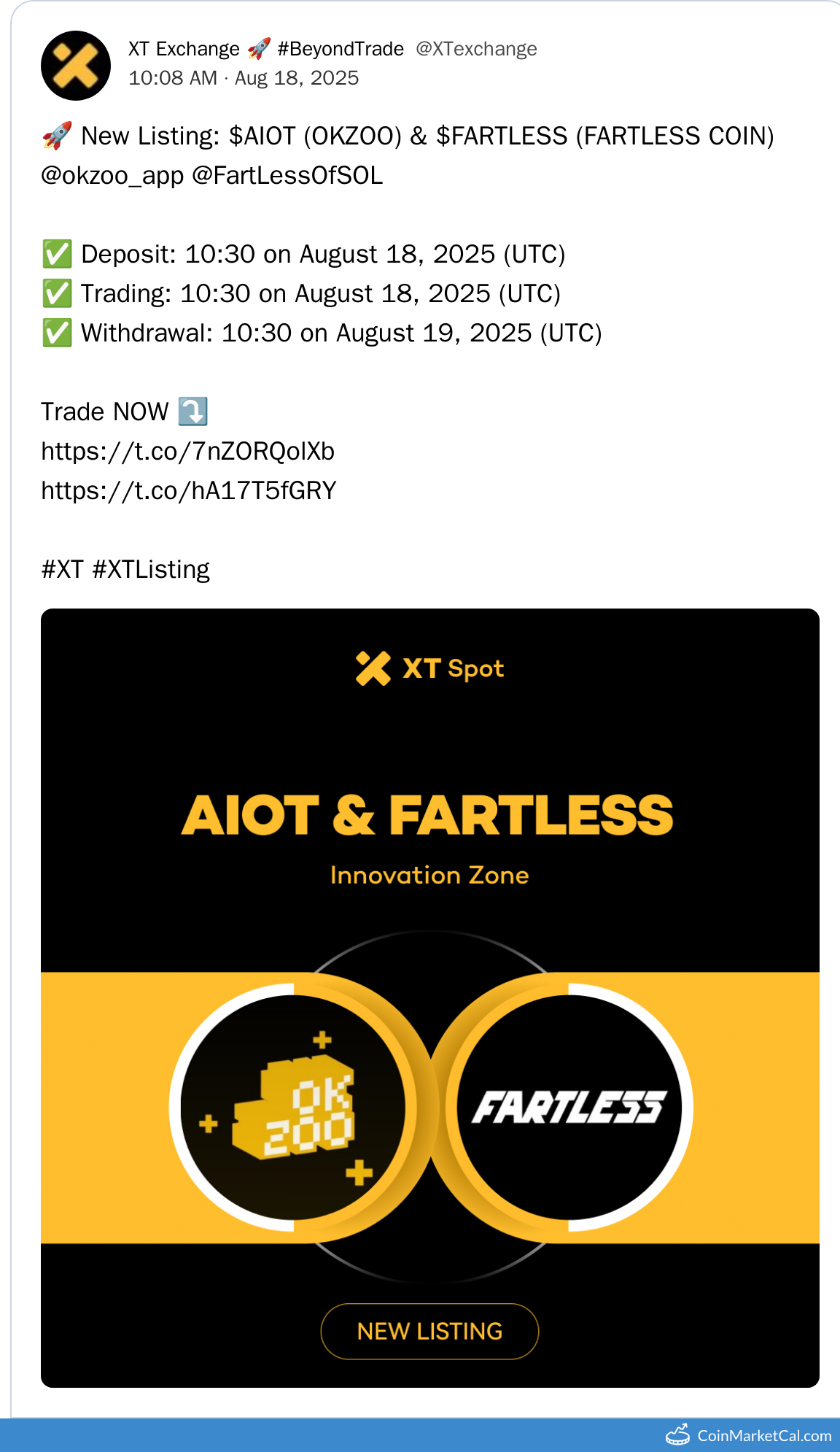 XT.COM Listing
