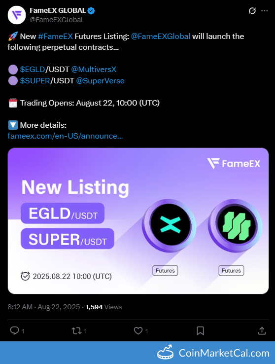 FameEX Listing