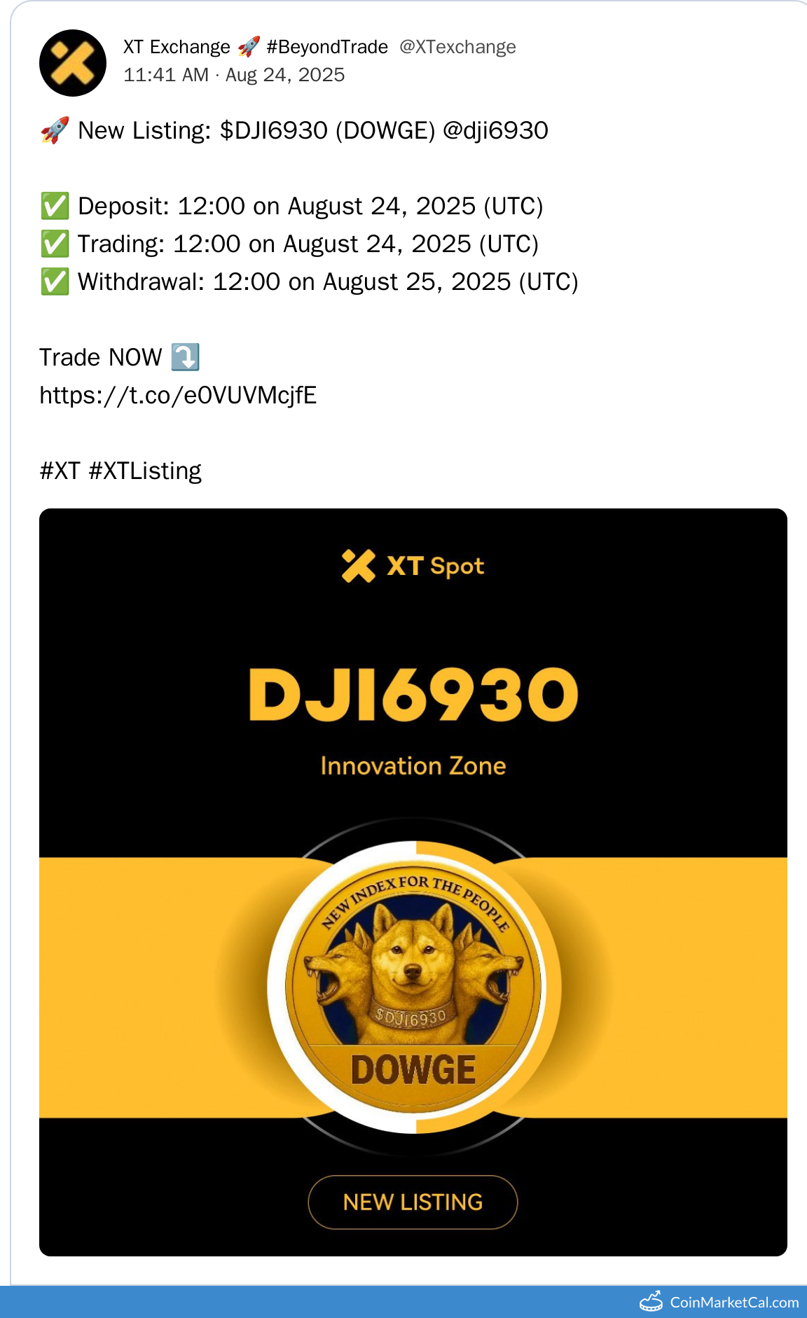 XT.COM Listing