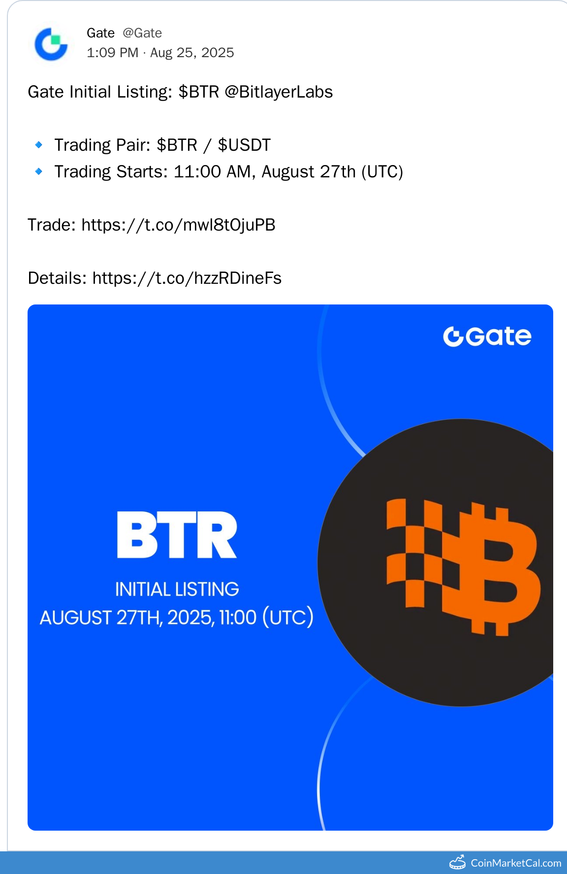 Gate.io Listing
