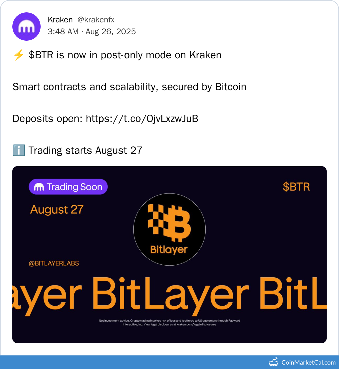 Kraken Listing