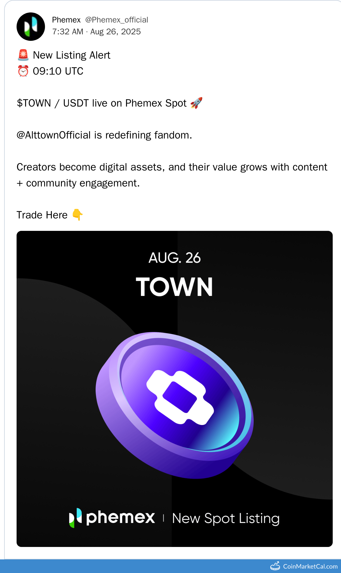 Phemex Listing