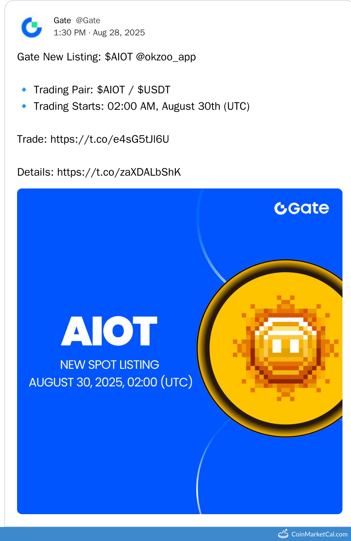 Gate.io Listing