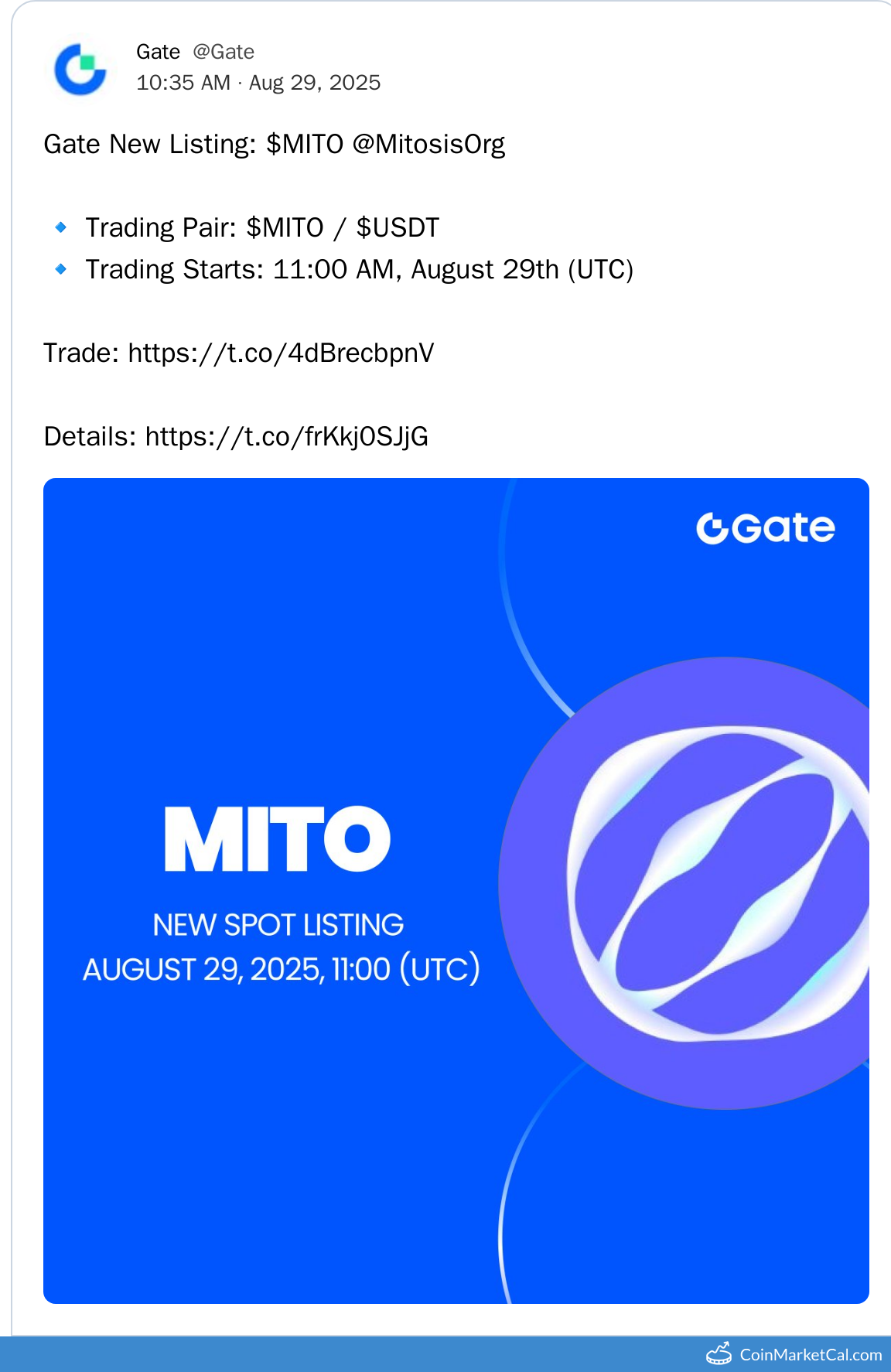 Gate.io Listing