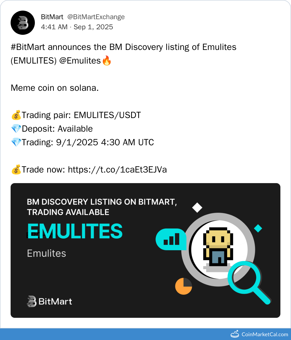 BitMart Listing