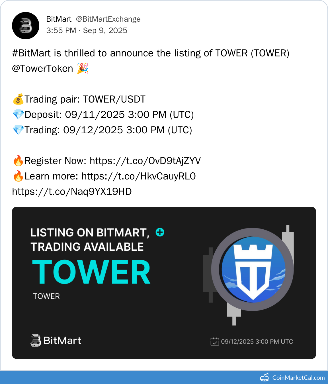 BitMart Listing