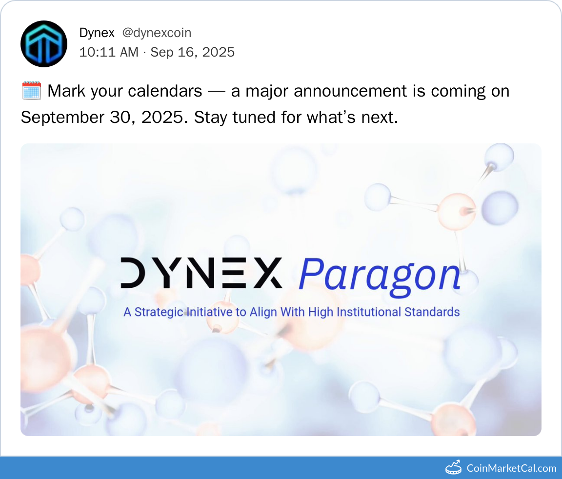 Major Announcement