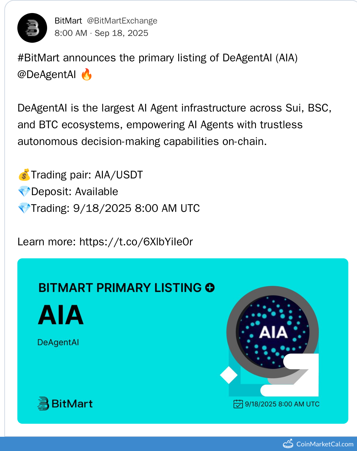 BitMart Listing