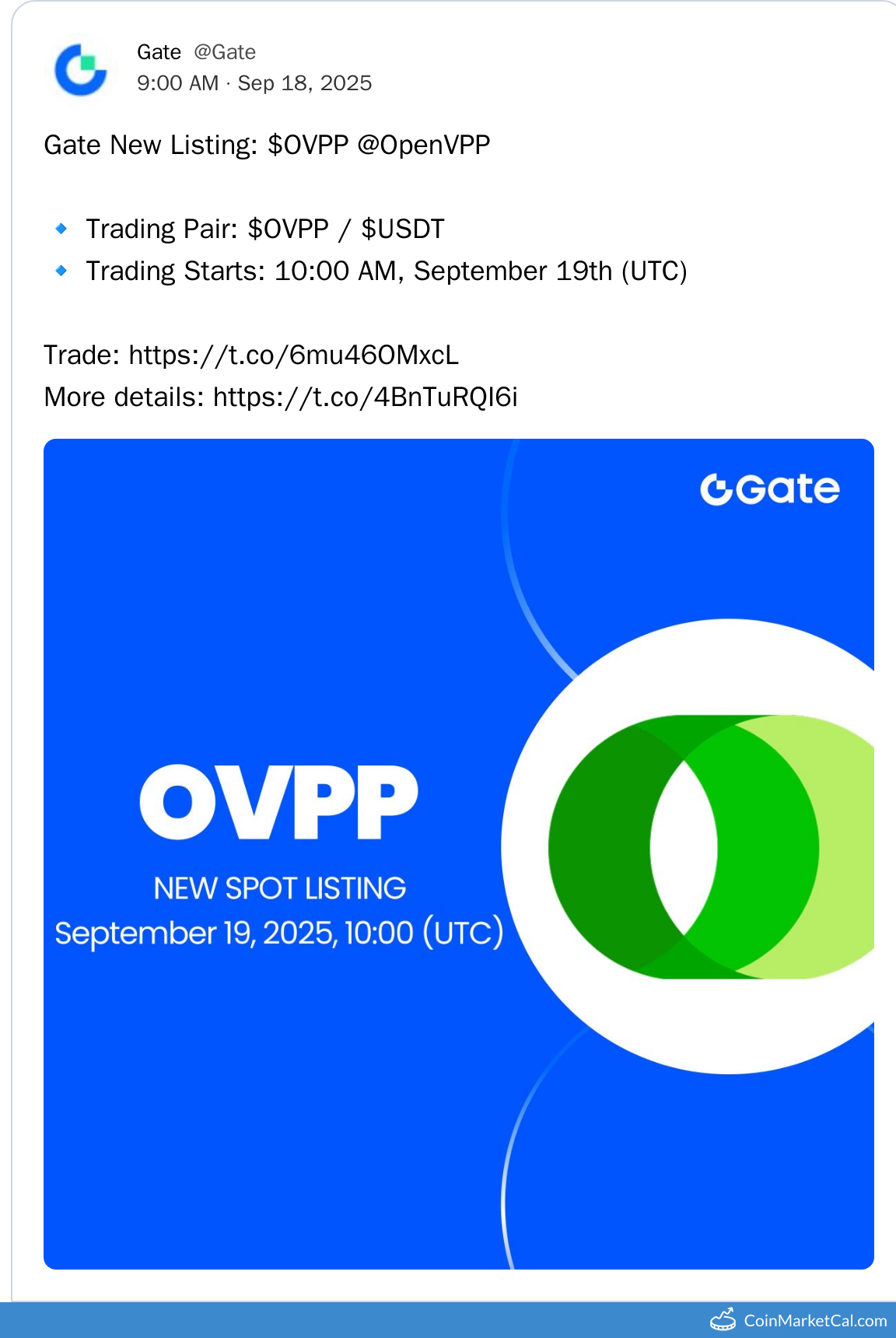 Gate.io Listing