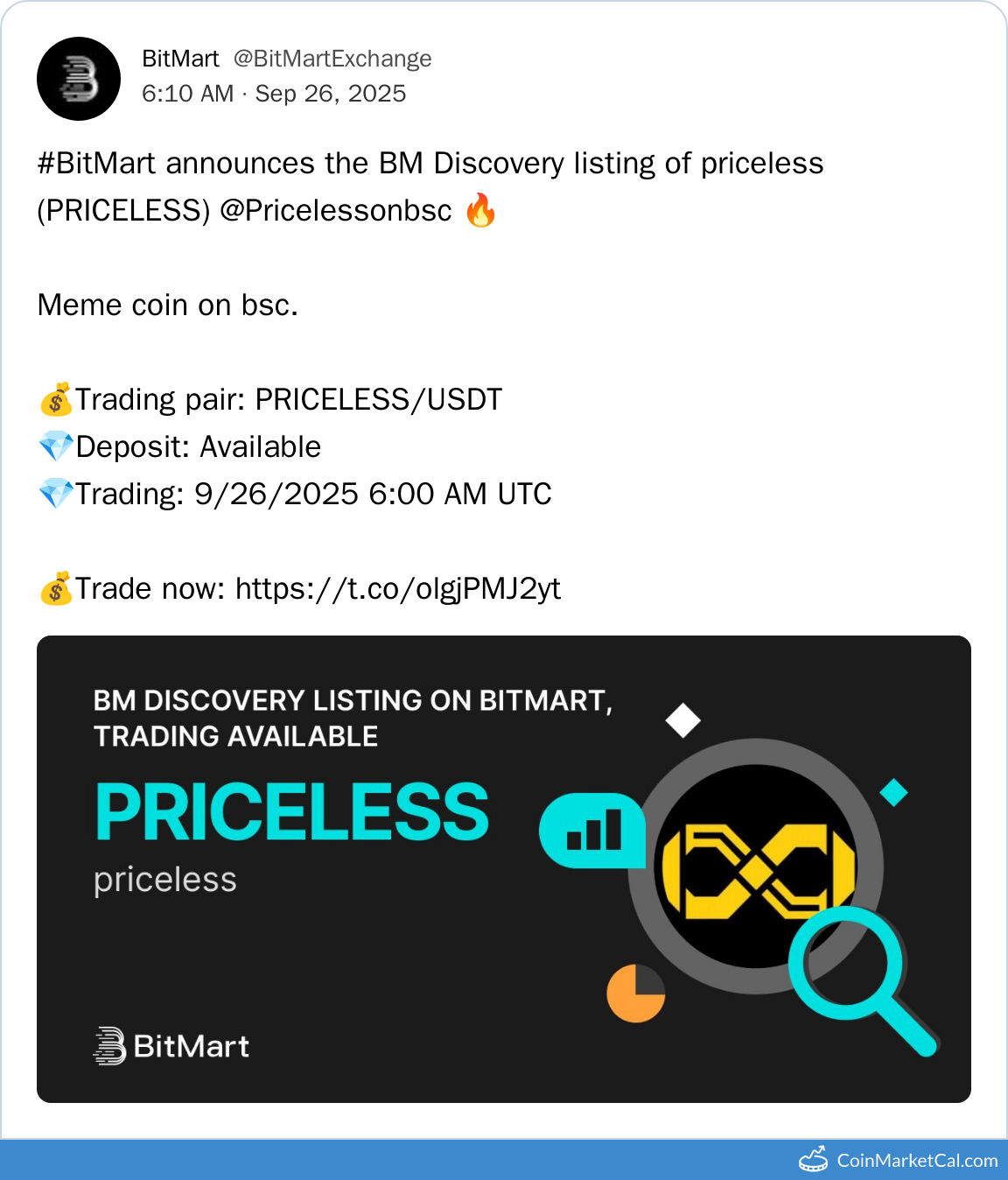 BitMart Listing
