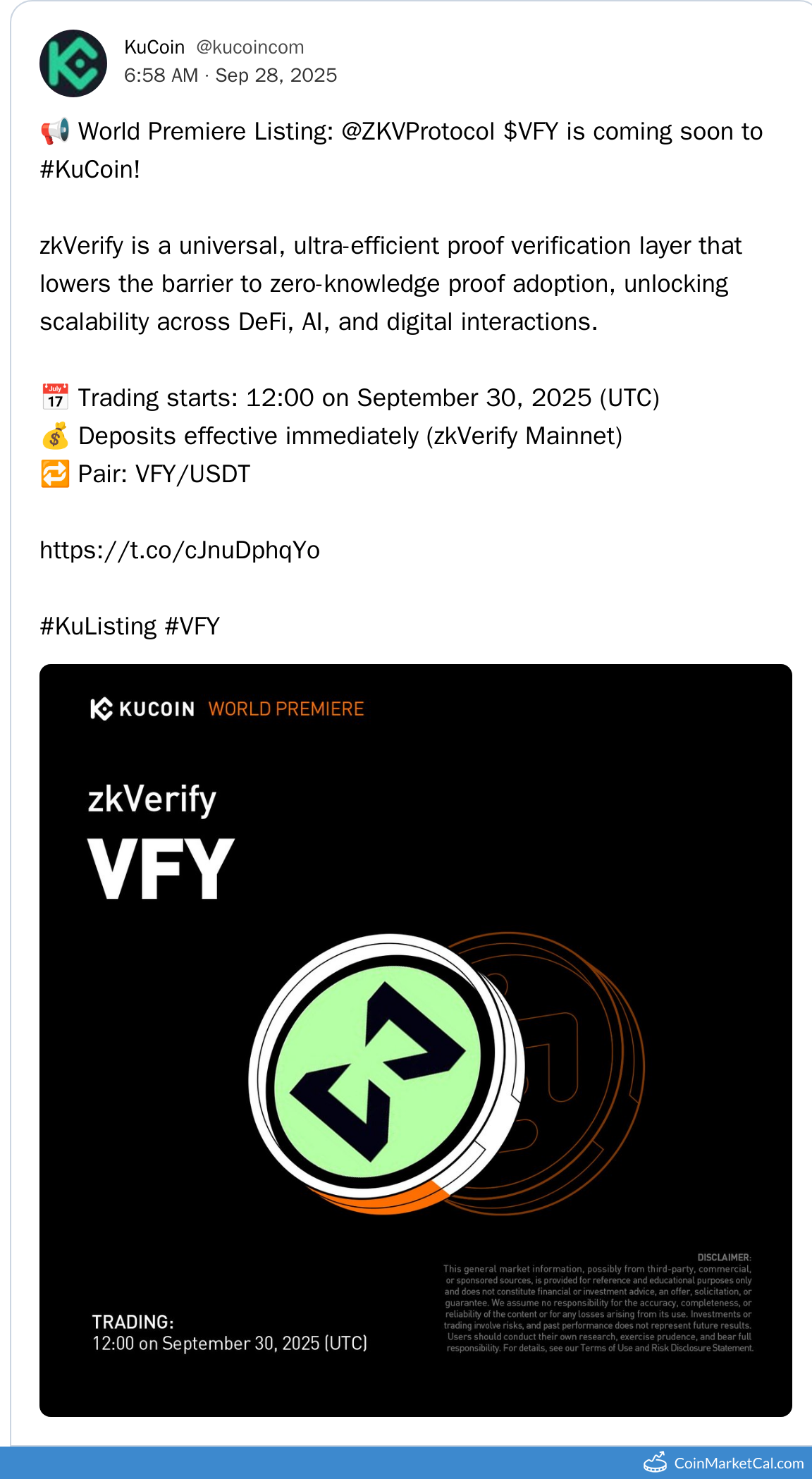 KuCoin Listing
