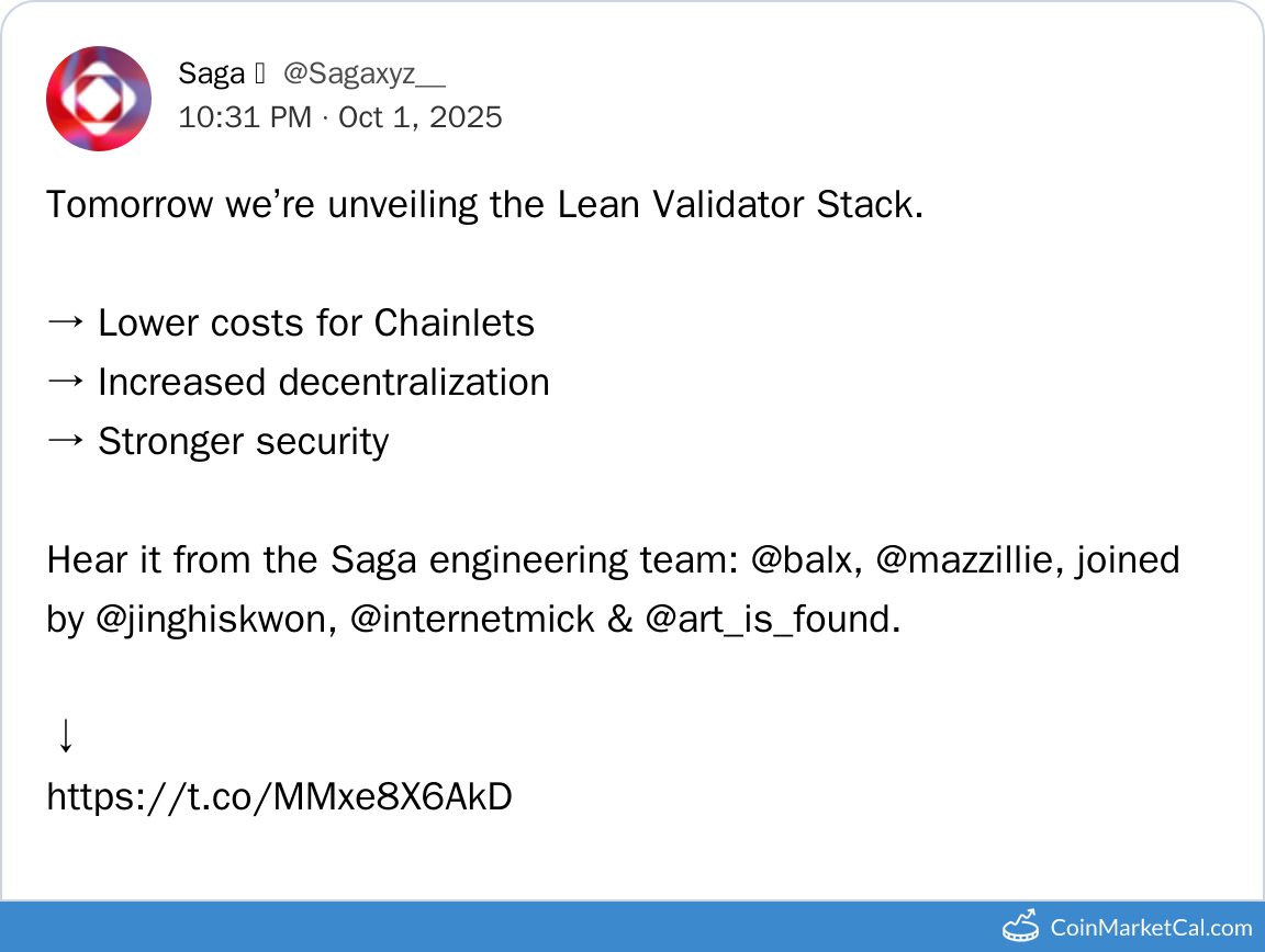 Lean Validator Stack Info