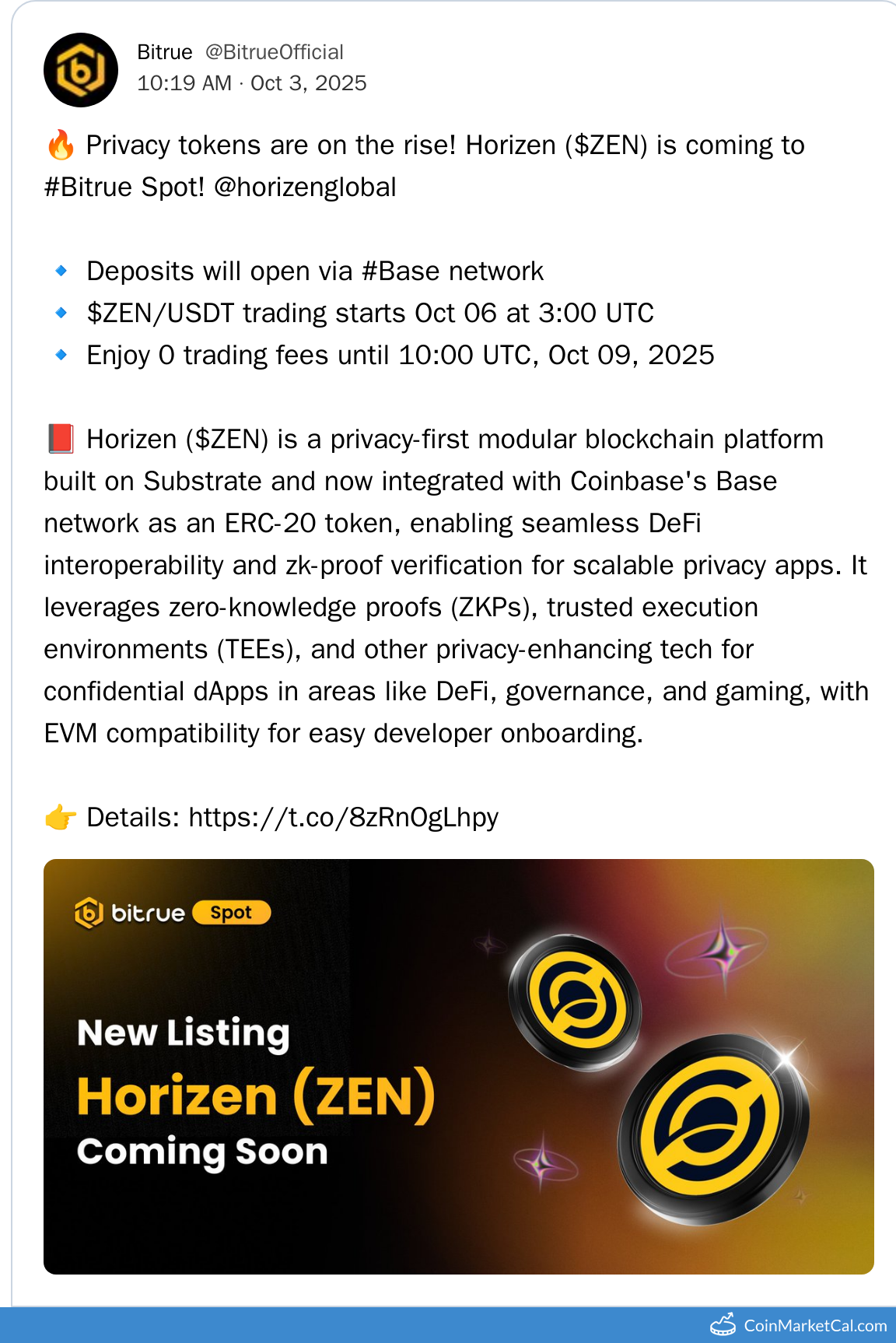 Bitrue Listing