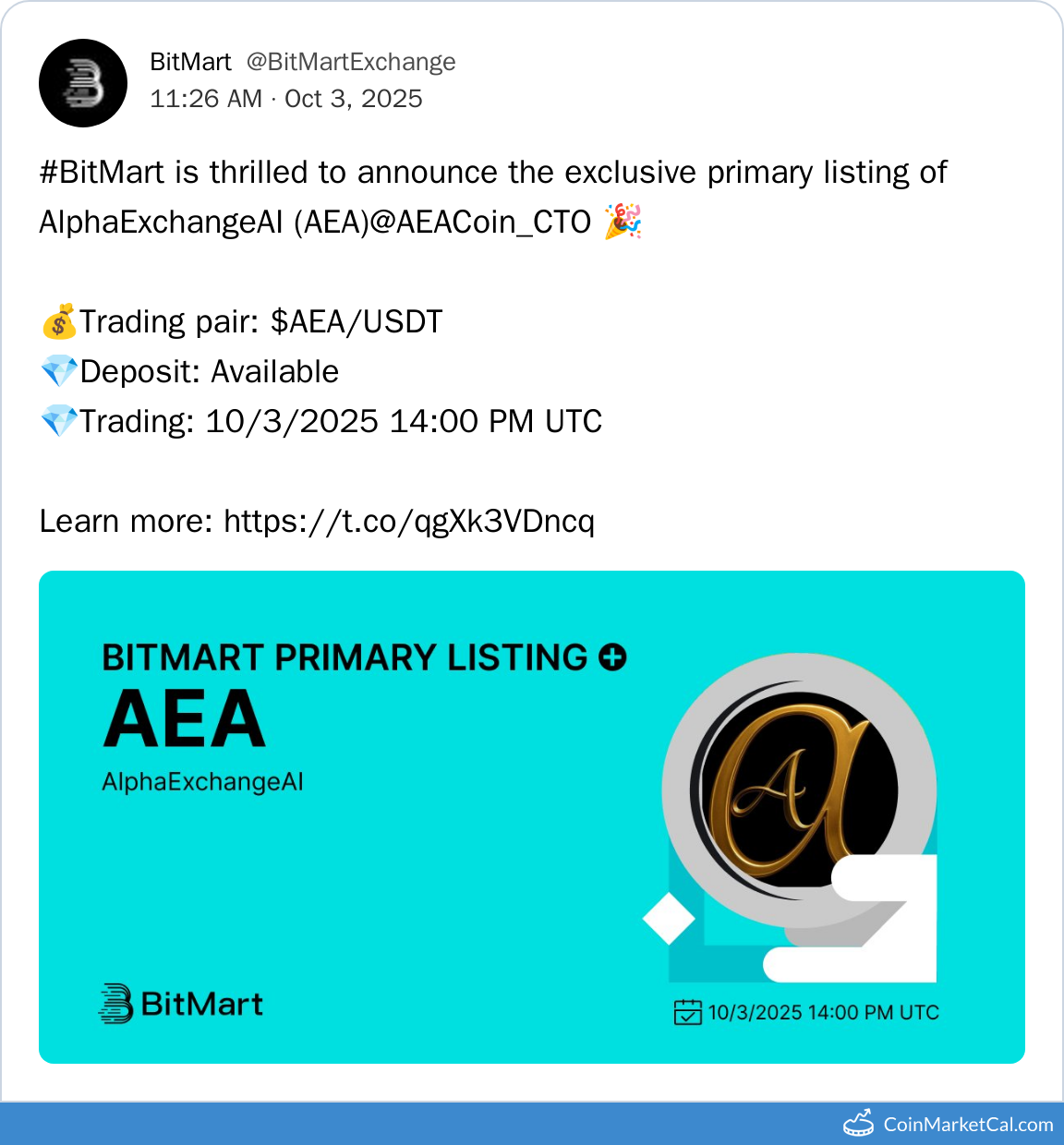 BitMart Listing