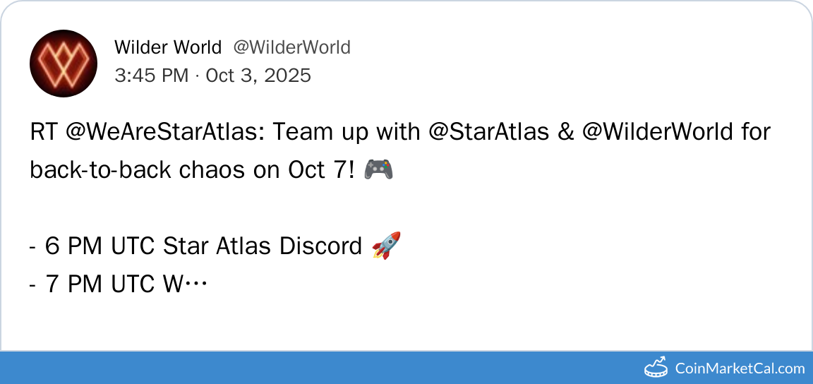 Star Atlas & Wilder Talks