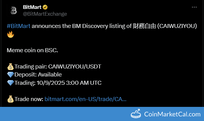 BitMart Listing