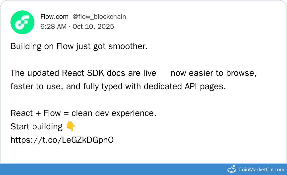 React SDK Docs Update