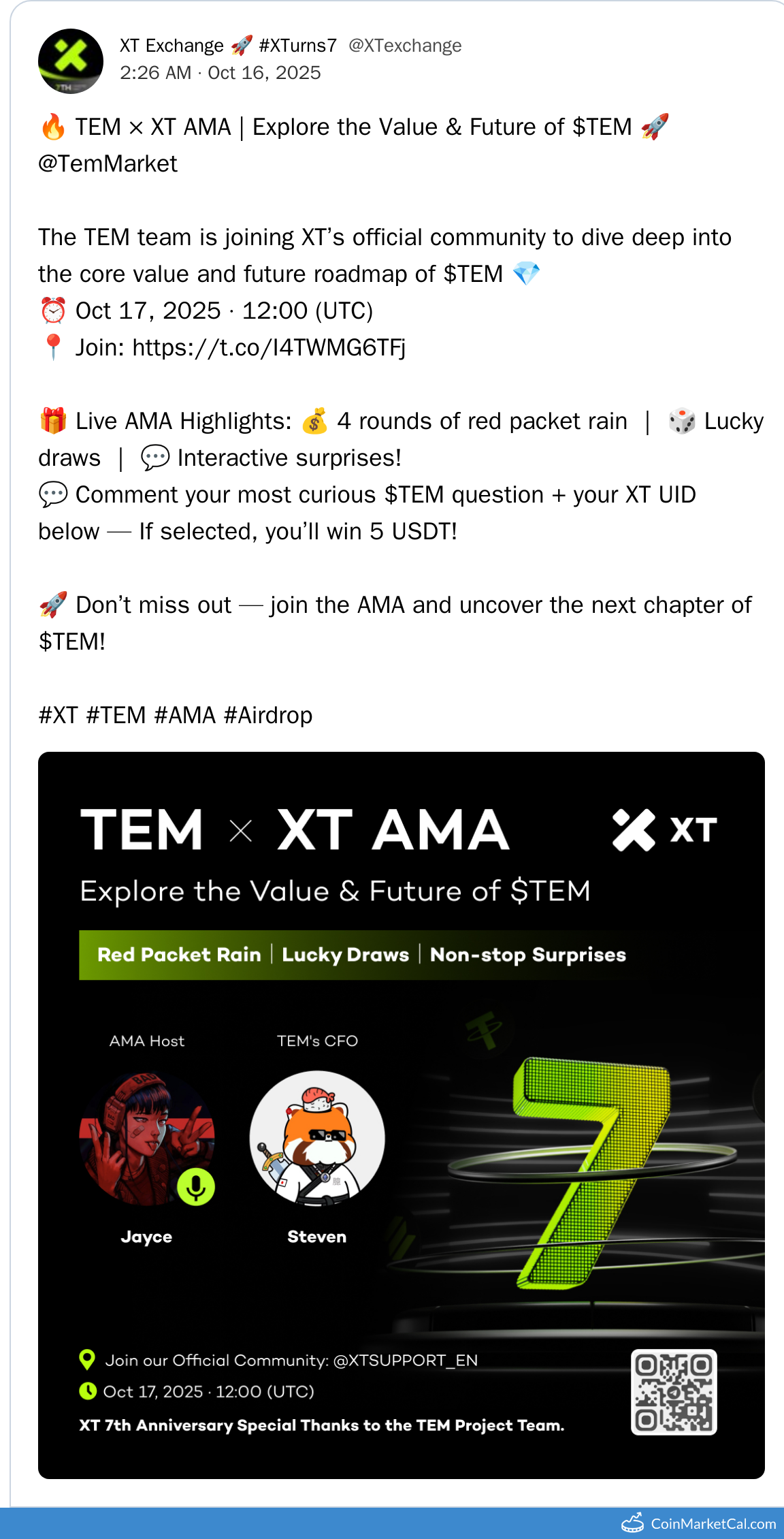 AMA with XT