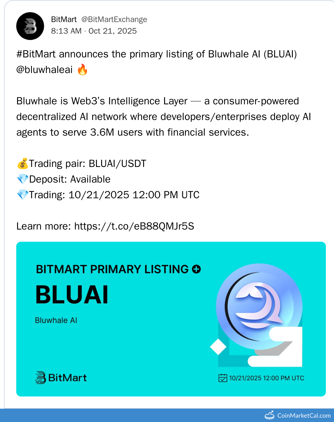 BitMart Listing
