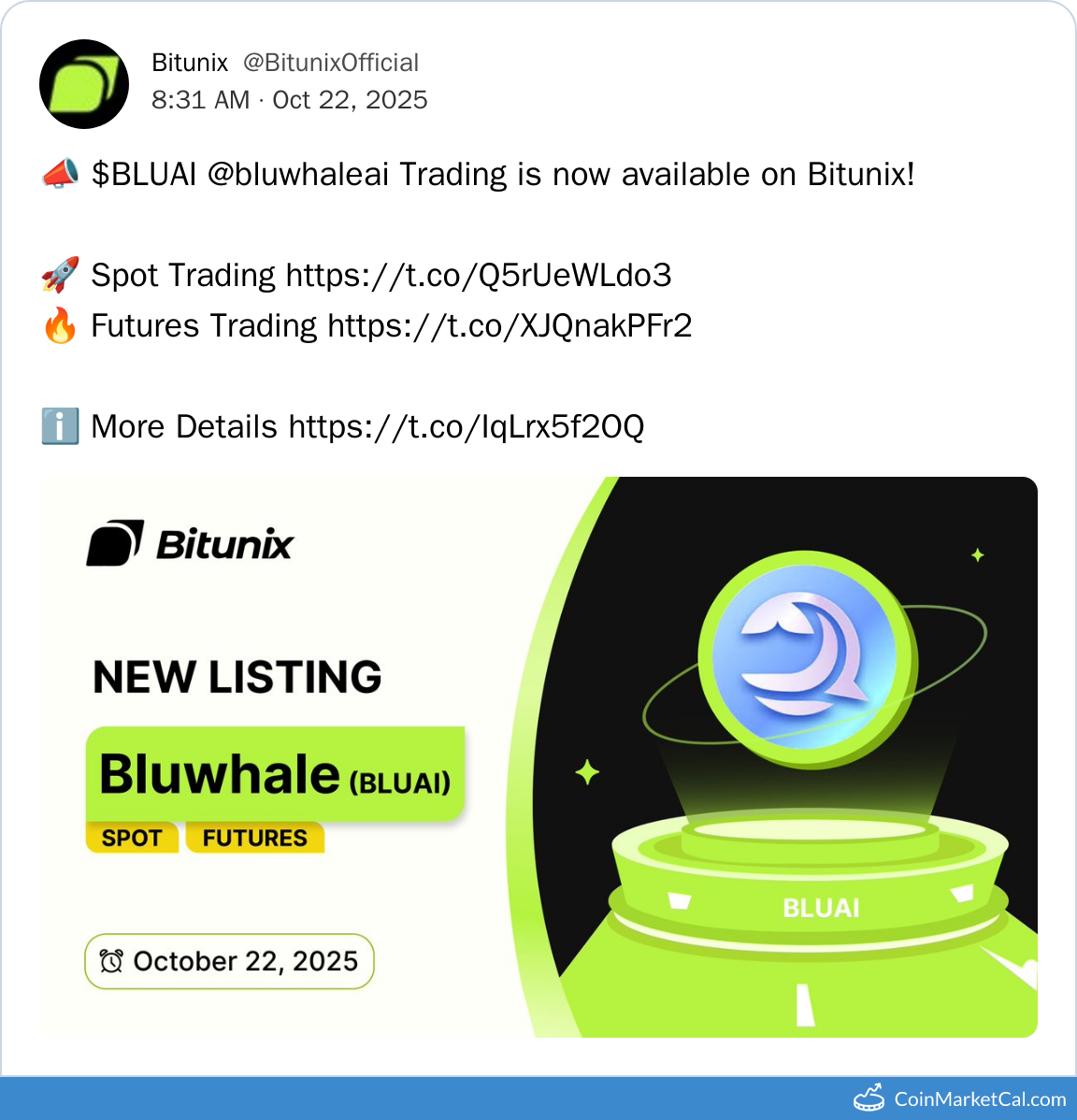Bitunix Listing