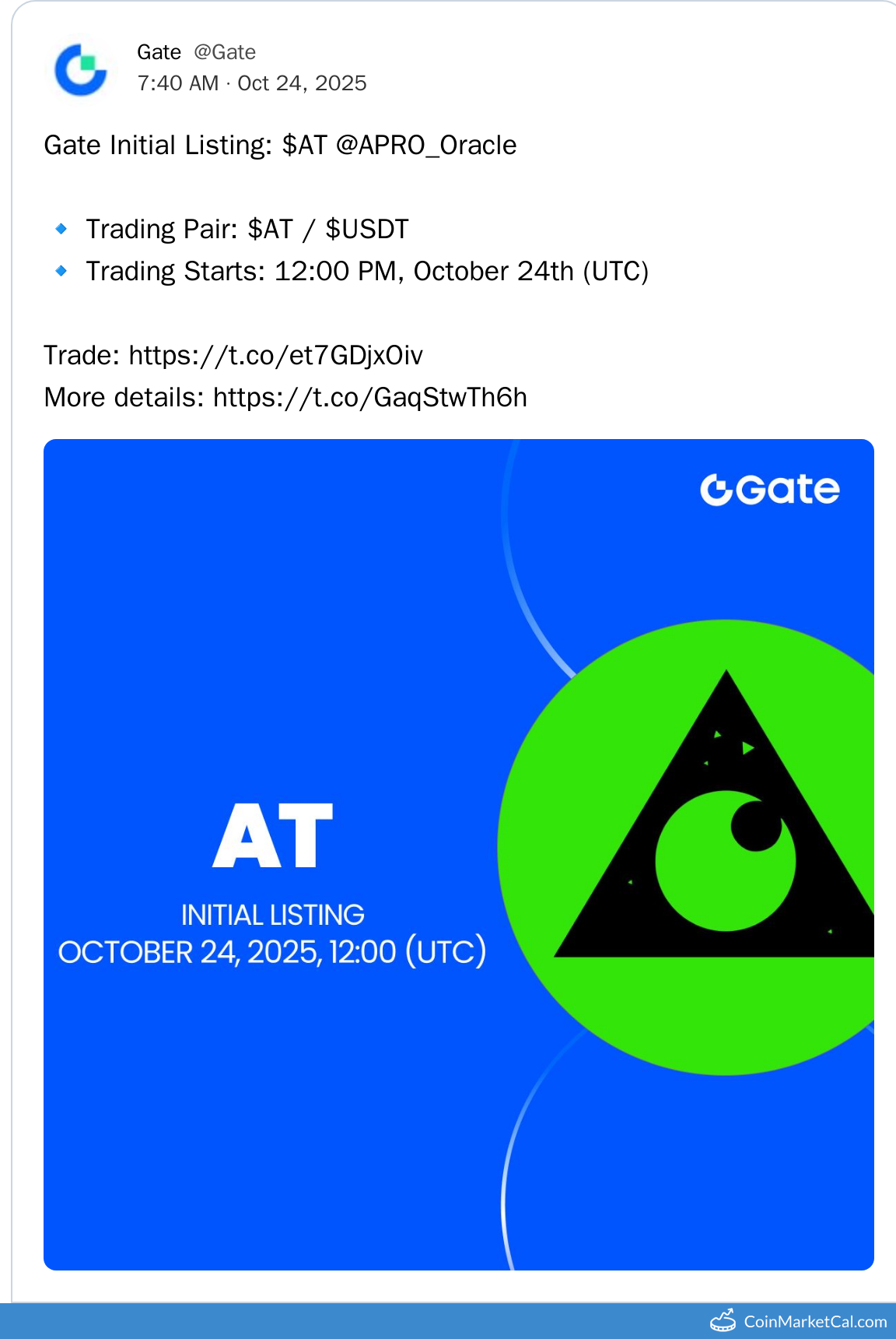 Gate.io Listing