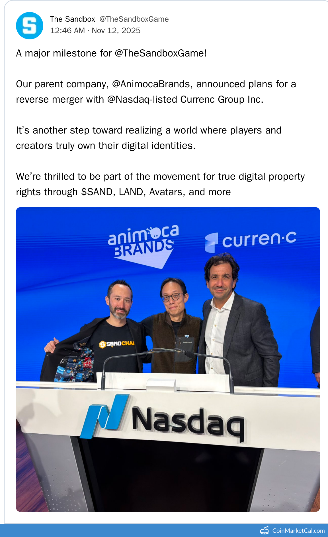Currenc Group Merger ANN