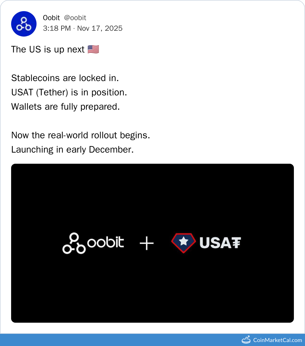 US Wallet Launch