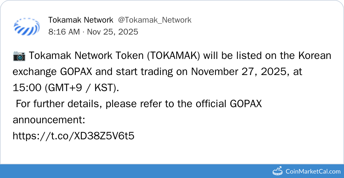 GOPAX Listing