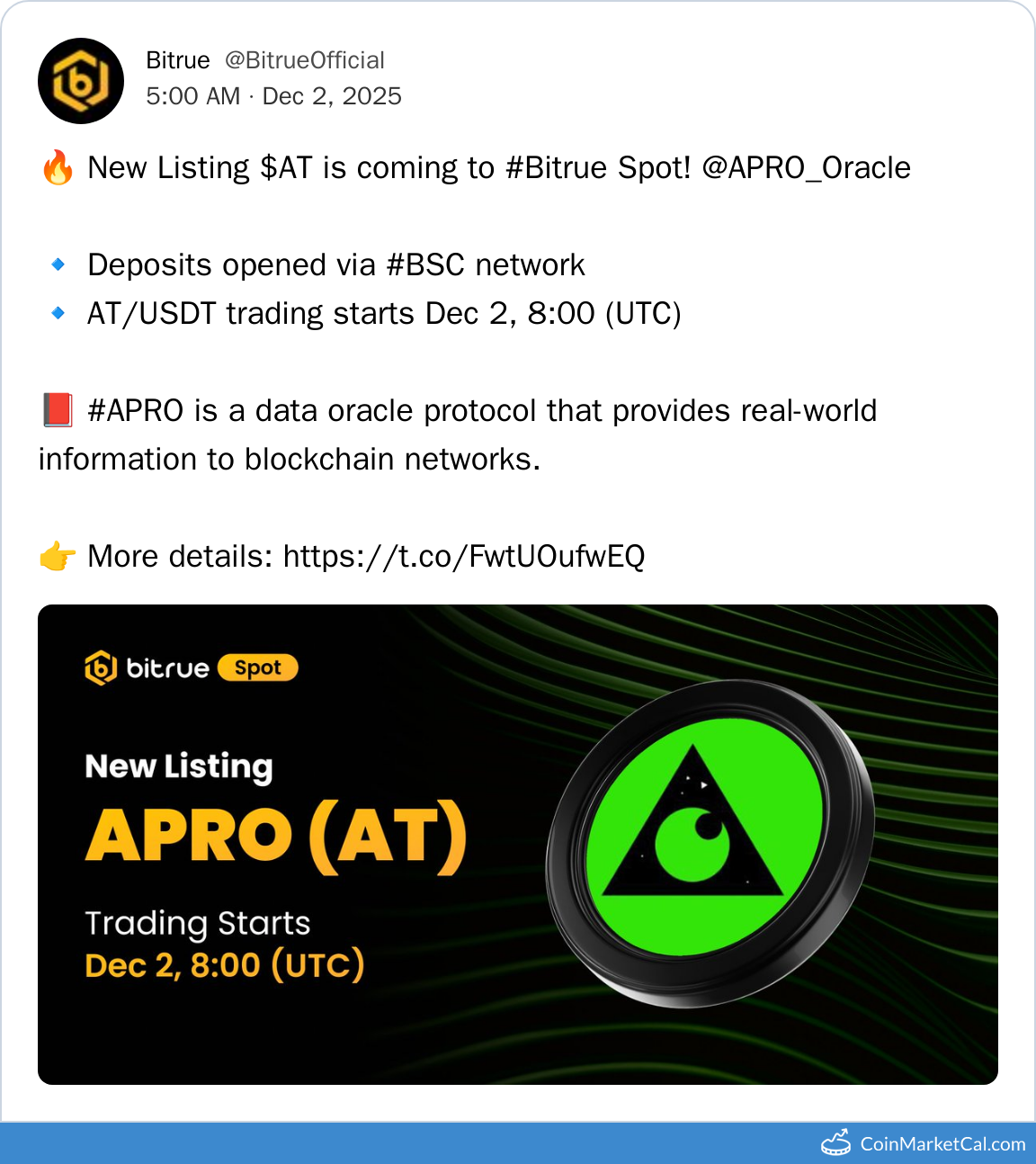 Bitrue Listing