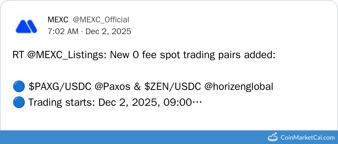 MEXC Global Listing
