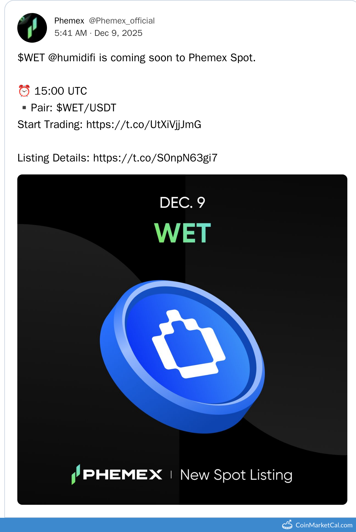 Phemex Listing