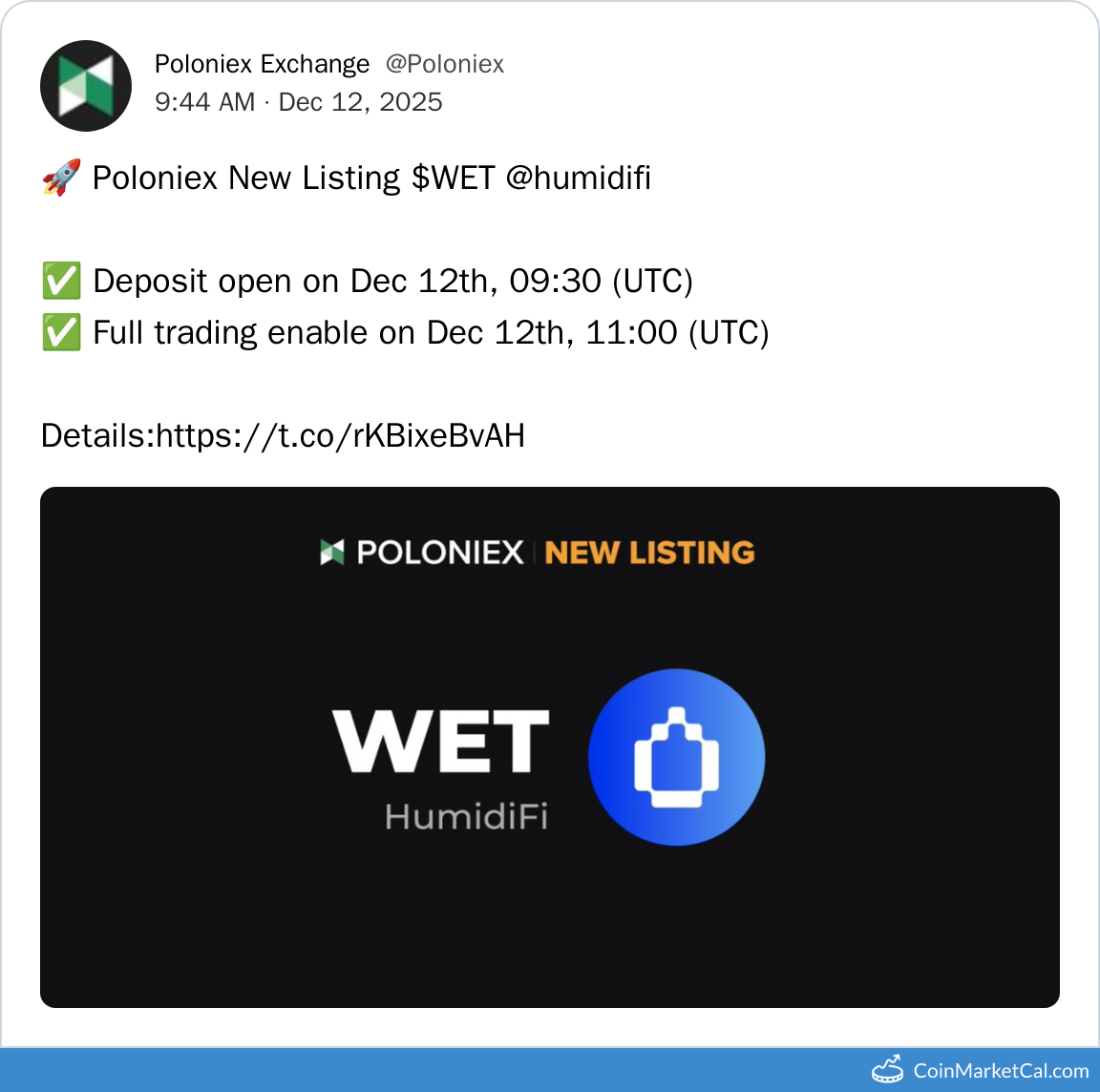 Poloniex Listing