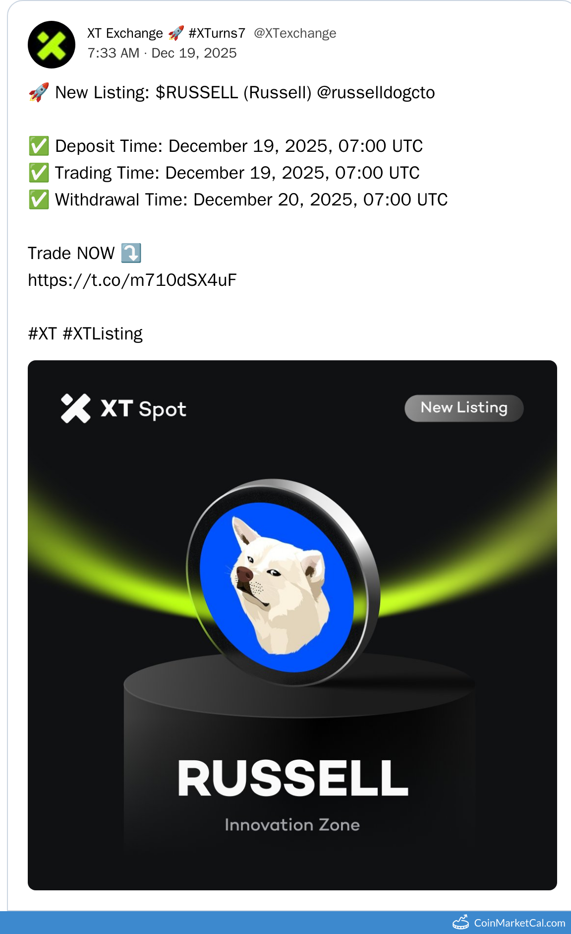 XT.COM Listing