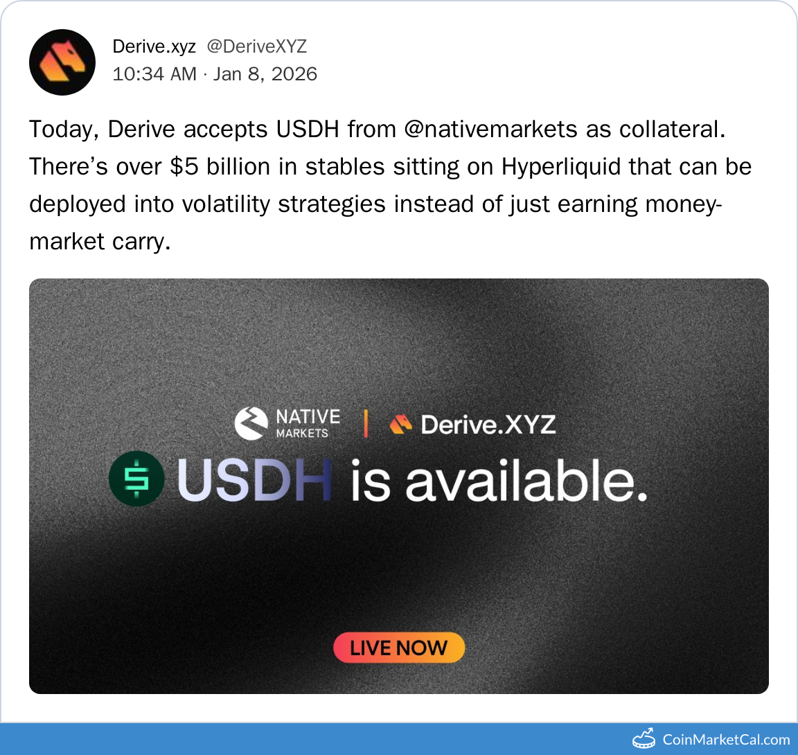 USDH on Derive