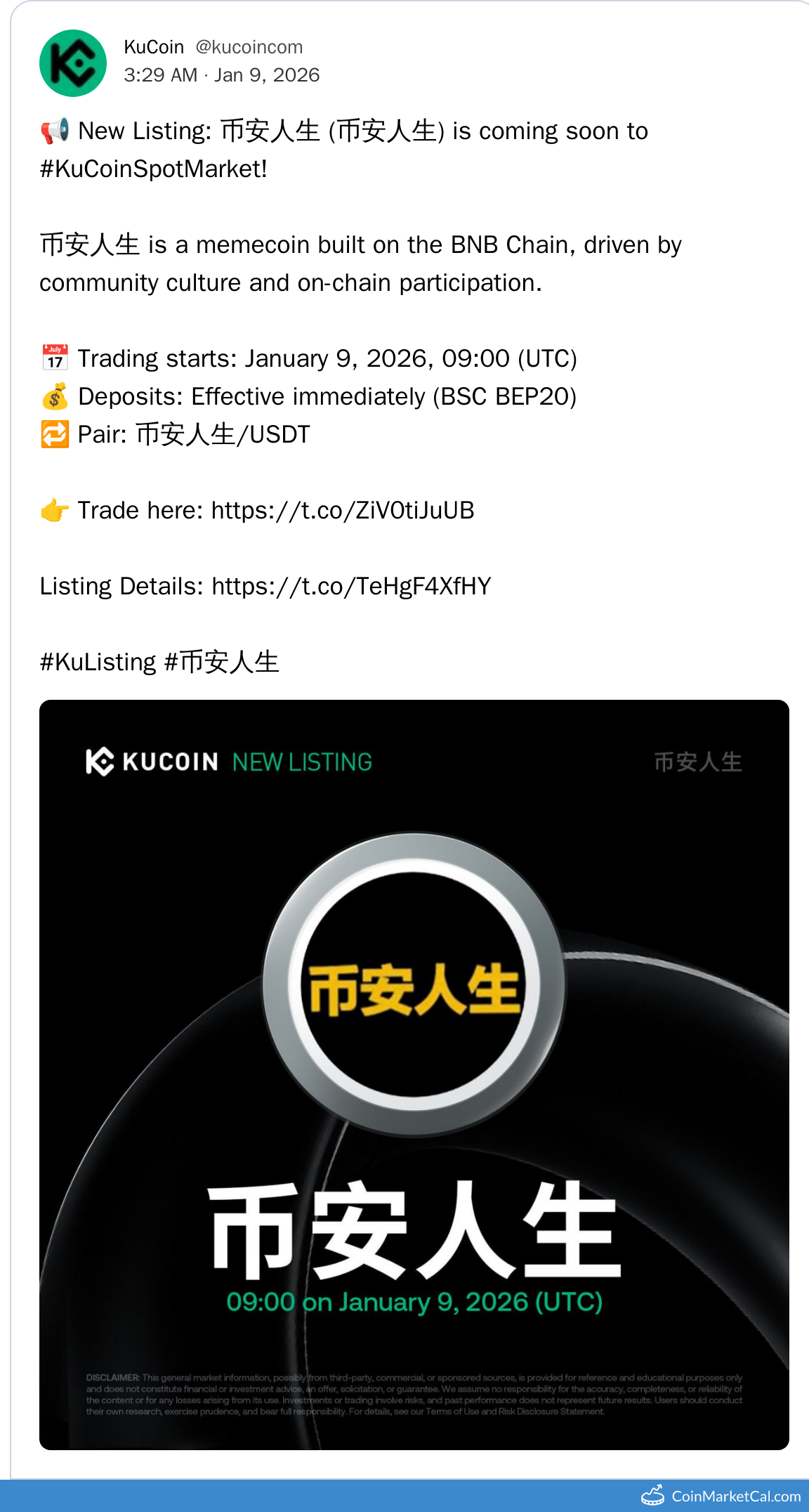 KuCoin Listing