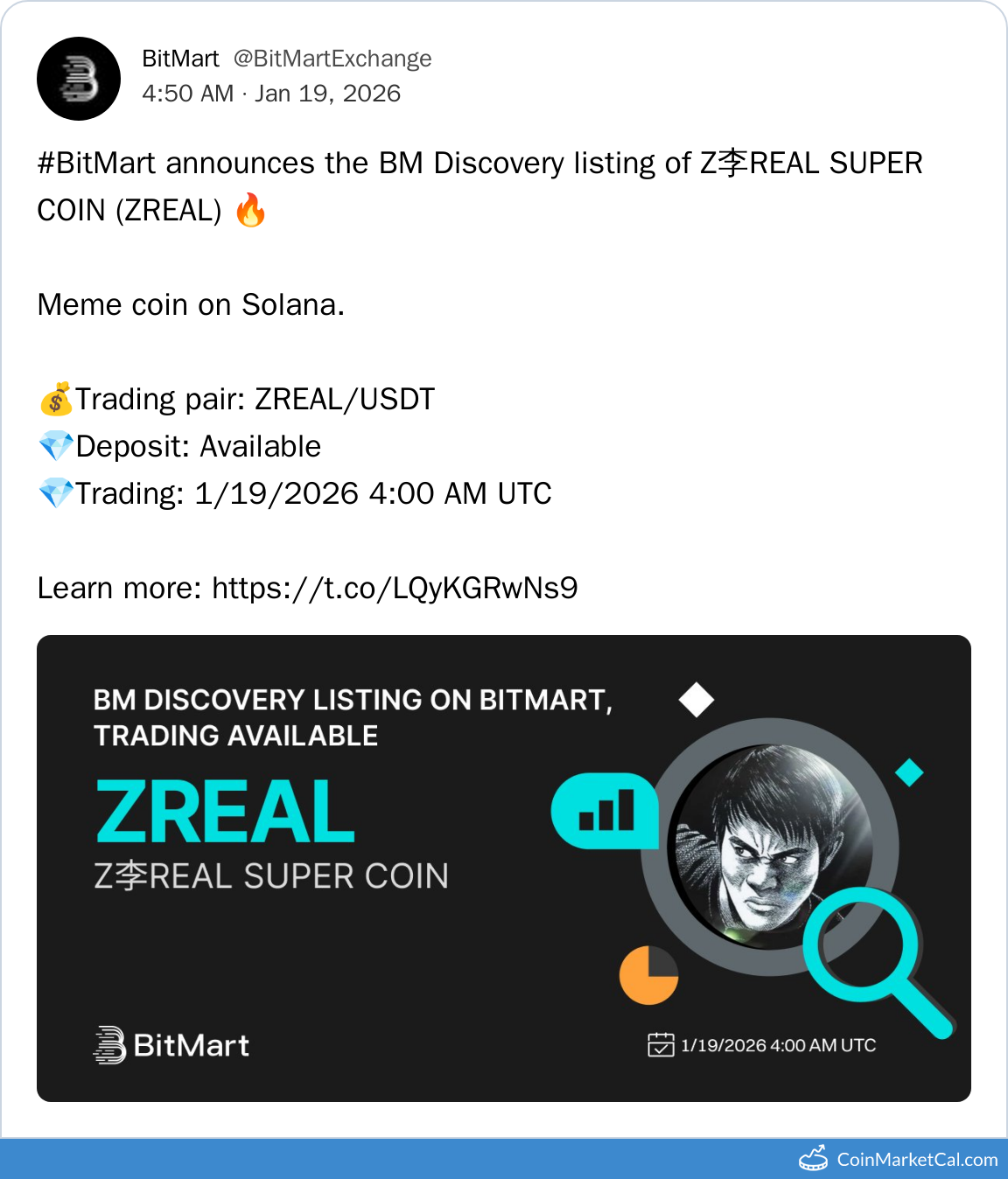 BitMart Listing