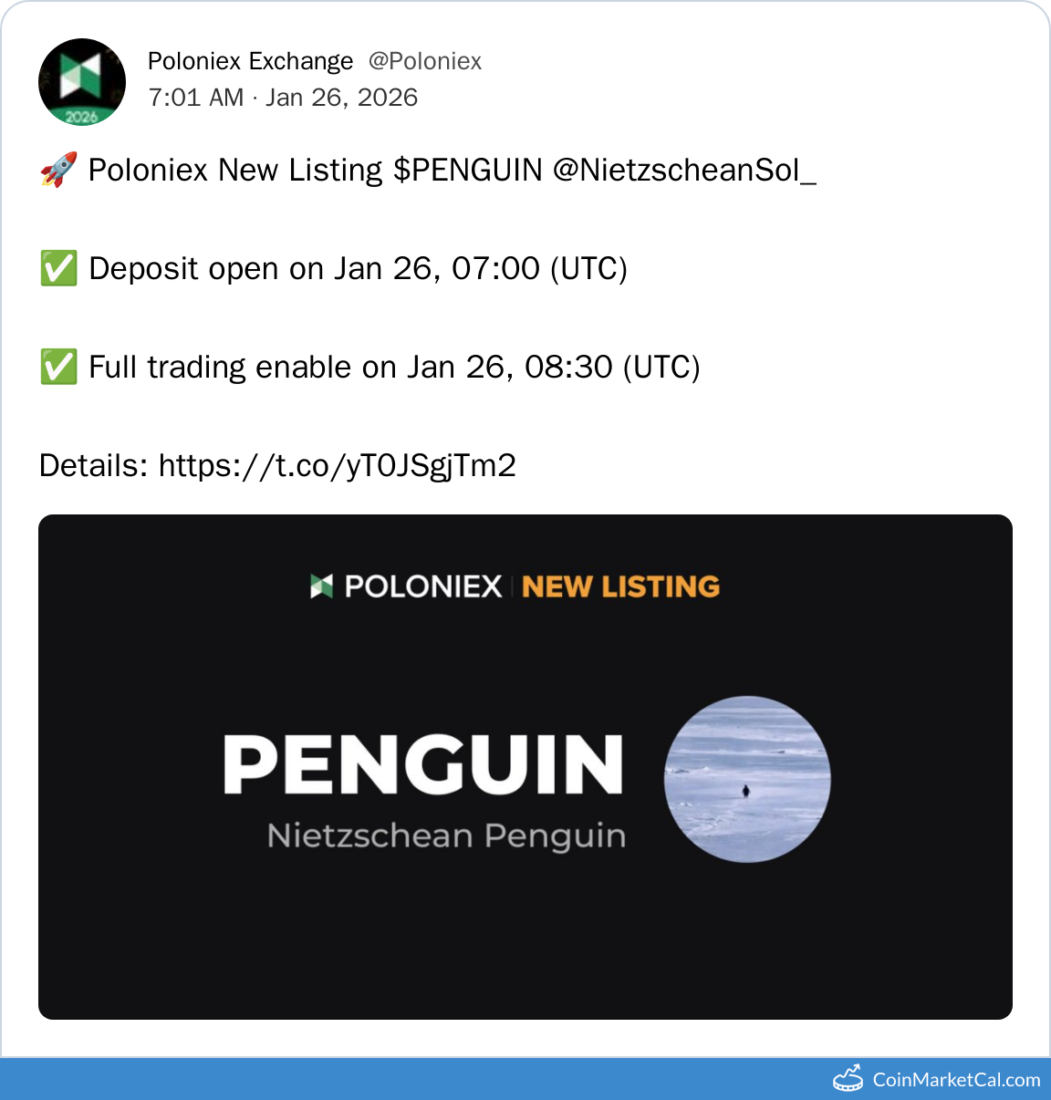 Poloniex Listing