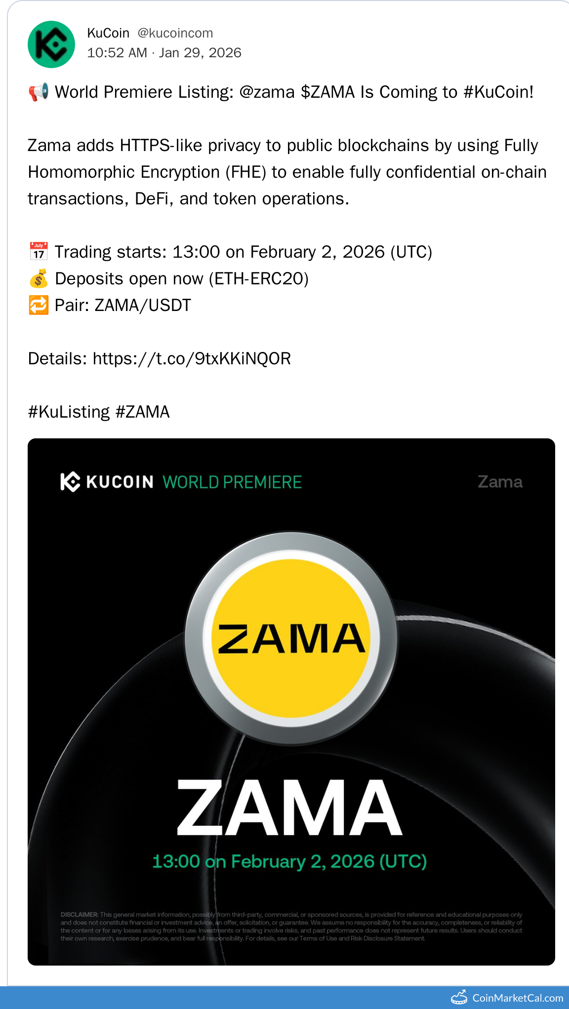 KuCoin Listing